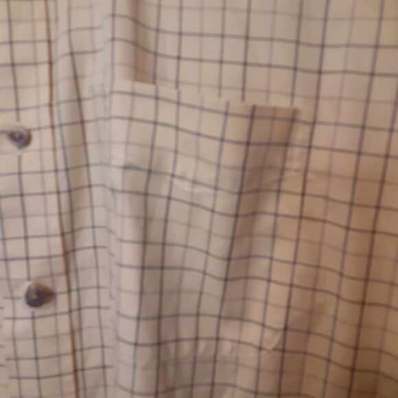 LL Bean Shirt Mens XL Yellow Check Short Sleeve Button Up Wrinkle Resistant - Picture 2 of 7